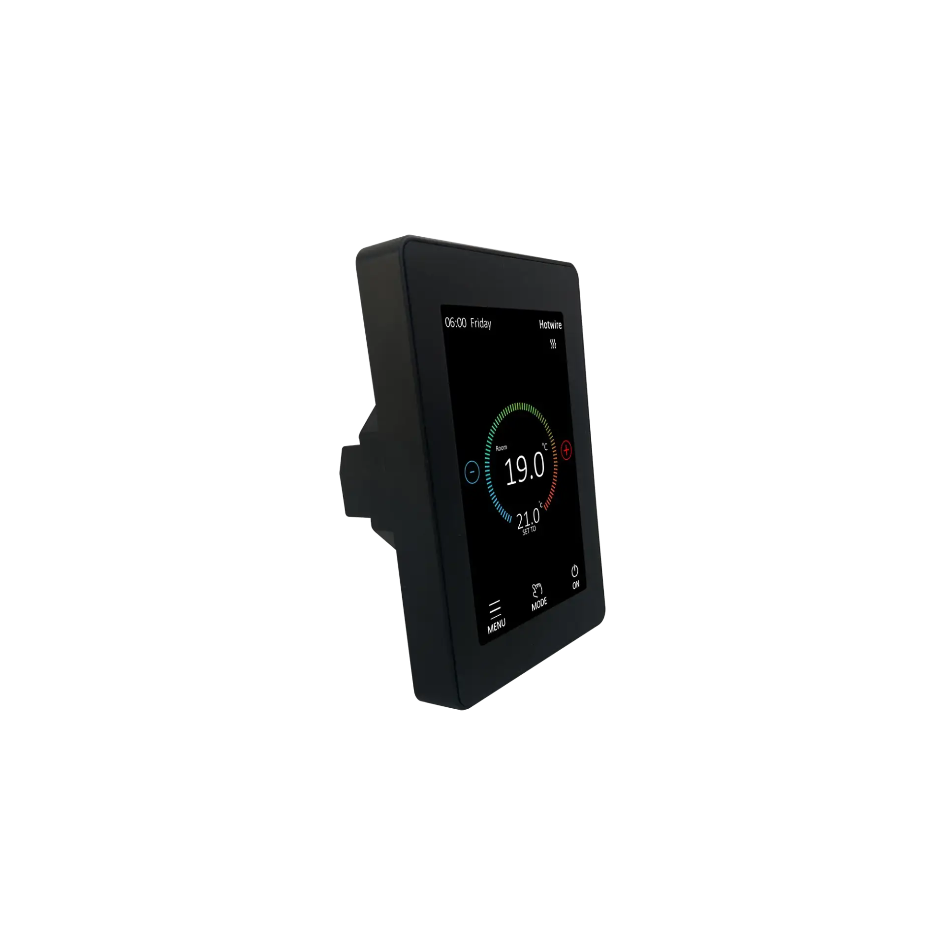 HWTS1 Hotwire Floor Heating Thermostat Black Vertical