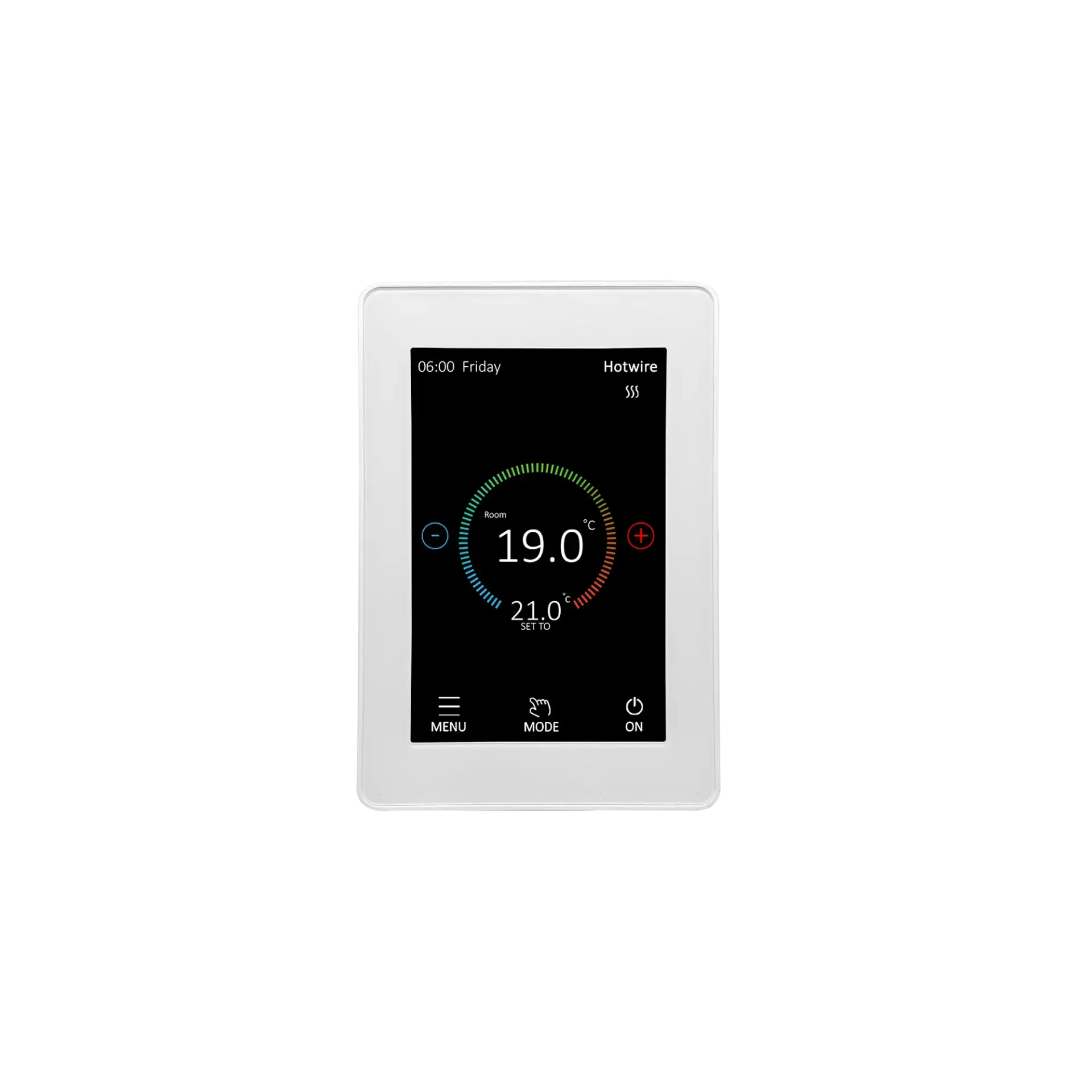 HWTS1 Hotwire Floor Heating Thermostat White Vertical copy