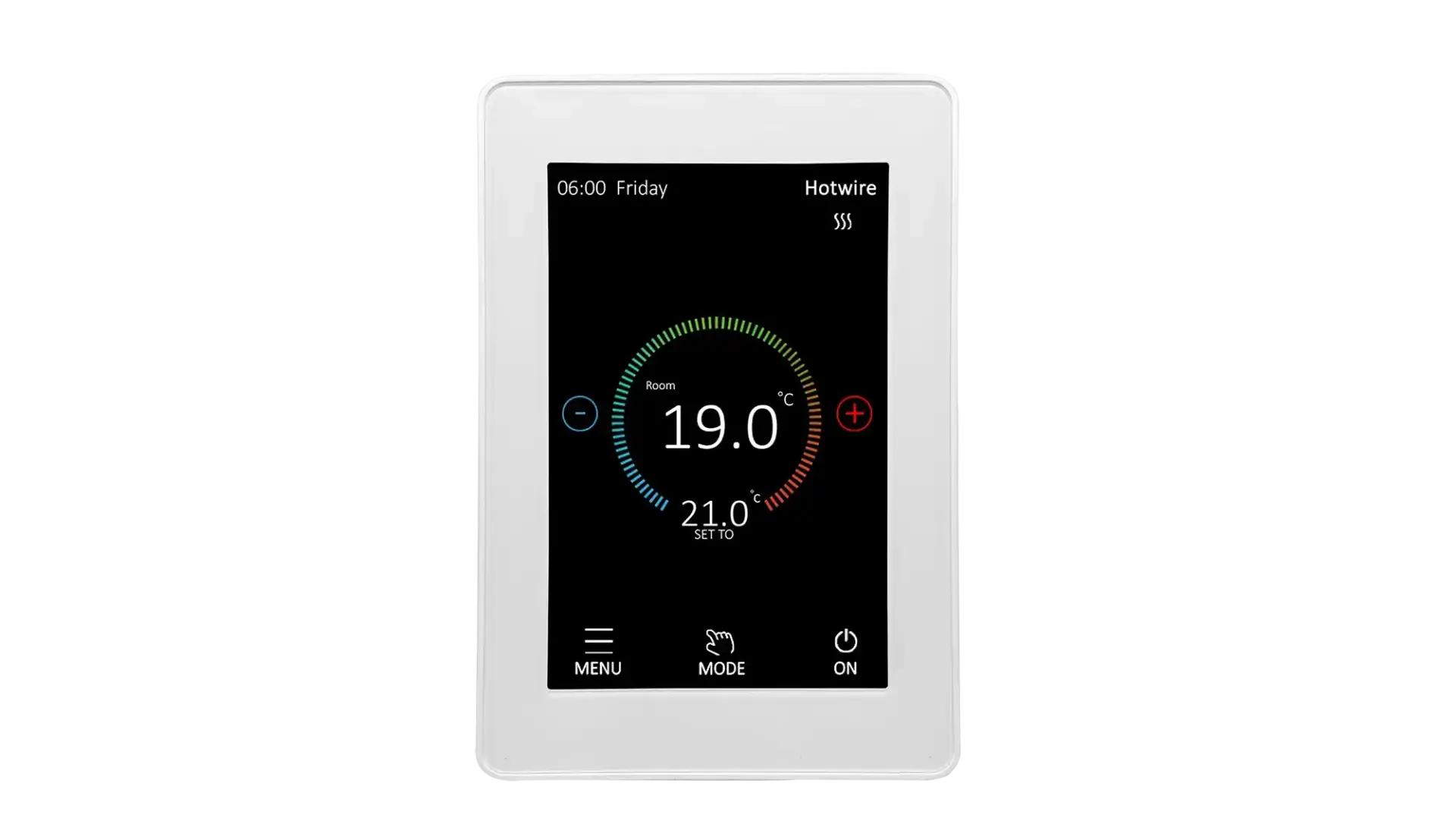 HWTS1 Hotwire Floor Heating Thermostat White Vertical copy